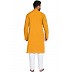 Designer kurta with Mandarin collar- Mustard Designer kurta with Mandarin collar- Mustard